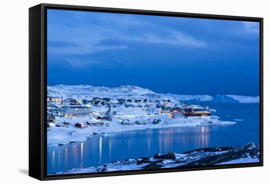 Ilulissat, Greenland, Denmark, Polar Regions-Sergio Pitamitz-Framed Stretched Canvas