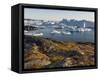 Ilulissat Icefjord, UNESCO, also called kangia or Ilulissat Kangerlua at Disko Bay. Greenland-Martin Zwick-Framed Stretched Canvas