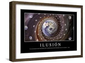 Ilusión. Cita Inspiradora Y Póster Motivacional-null-Framed Photographic Print