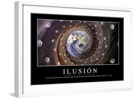 Ilusión. Cita Inspiradora Y Póster Motivacional-null-Framed Photographic Print