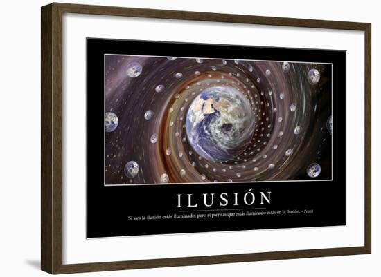 Ilusión. Cita Inspiradora Y Póster Motivacional-null-Framed Photographic Print