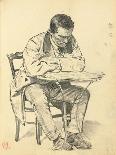 Portrait of Author Leonid Andreev-Ilya Efimovich Repin-Giclee Print