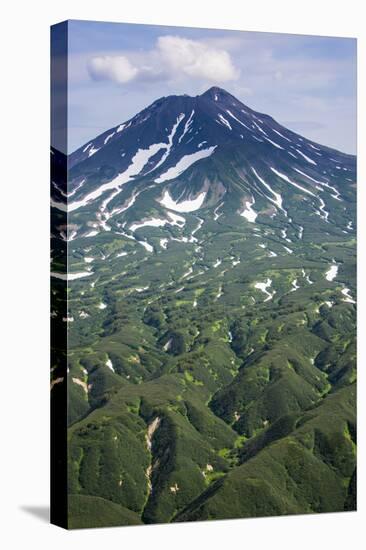 Ilyinsky (Volcano) on Kurile Lake, Kamchatka, Russia, Eurasia-Michael Runkel-Stretched Canvas
