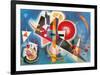 Im Blau-Wassily Kandinsky-Framed Art Print