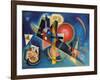 Im Blau-Wassily Kandinsky-Framed Art Print