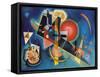 Im Blau-Wassily Kandinsky-Framed Stretched Canvas