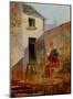 Im Hausgarten Garden-Carl Spitzweg-Mounted Art Print