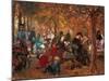 Im Jardin de Luxembourg. 1876-Adolph von Menzel-Mounted Giclee Print