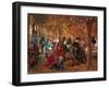 Im Jardin de Luxembourg. 1876-Adolph von Menzel-Framed Giclee Print