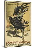 Image Of a French Soldier Strangling a Large Bird (Representing Germany ?).-null-Mounted Giclee Print