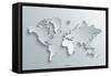 Image of a Vector World Map-Juliann-Framed Stretched Canvas