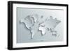 Image of a Vector World Map-Juliann-Framed Art Print