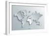 Image of a Vector World Map-Juliann-Framed Art Print