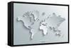 Image of a Vector World Map-Juliann-Framed Stretched Canvas