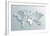 Image of a Vector World Map-Juliann-Framed Art Print