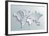 Image of a Vector World Map-Juliann-Framed Art Print