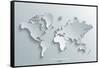 Image of a Vector World Map-Juliann-Framed Stretched Canvas
