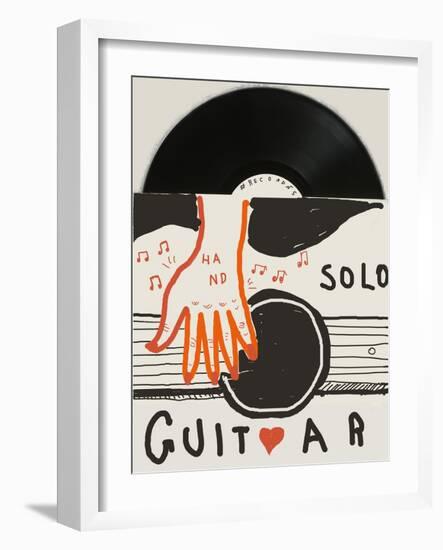 Image of an Old Vinyl Record Music, Which is in the Box-Dmitriip-Framed Art Print