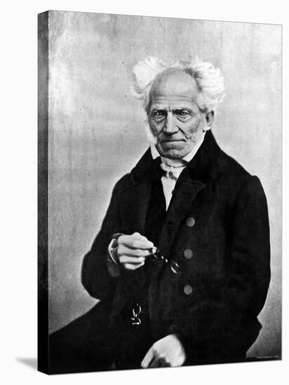 Image of Arthur Schopenhauer, German Philosopher-null-Stretched Canvas