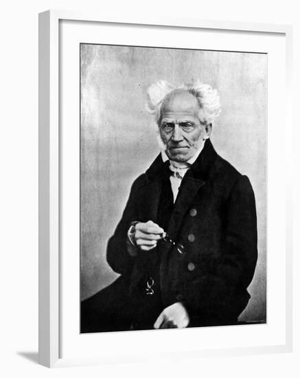 Image of Arthur Schopenhauer, German Philosopher-null-Framed Premium Photographic Print