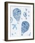 Image of Balloons in the Style of Painting on Tiles-Dmitriip-Framed Art Print