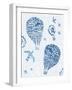 Image of Balloons in the Style of Painting on Tiles-Dmitriip-Framed Art Print