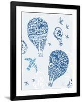 Image of Balloons in the Style of Painting on Tiles-Dmitriip-Framed Art Print