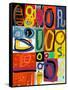 Image of Graffiti, Which Contains Multi Colored Figures-Dmitriip-Framed Stretched Canvas