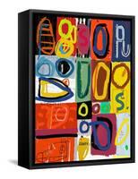 Image of Graffiti, Which Contains Multi Colored Figures-Dmitriip-Framed Stretched Canvas