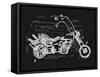 Image of Motorcycle, Which is Made in the Style of Graffiti-Dmitriip-Framed Stretched Canvas