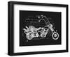 Image of Motorcycle, Which is Made in the Style of Graffiti-Dmitriip-Framed Art Print