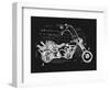 Image of Motorcycle, Which is Made in the Style of Graffiti-Dmitriip-Framed Art Print