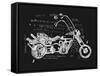 Image of Motorcycle, Which is Made in the Style of Graffiti-Dmitriip-Framed Stretched Canvas