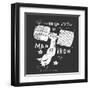 Image of Muscular Arms in Which the Dumbbell-Dmitriip-Framed Art Print