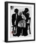 Image of musicians who are playing in the street-Dmitriip-Framed Art Print