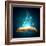 Image of Opened Magic Book with Magic Lights-Sergey Nivens-Framed Photographic Print