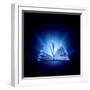 Image of Opened Magic Book with Magic Lights-Sergey Nivens-Framed Photographic Print