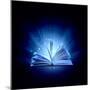 Image of Opened Magic Book with Magic Lights-Sergey Nivens-Mounted Photographic Print