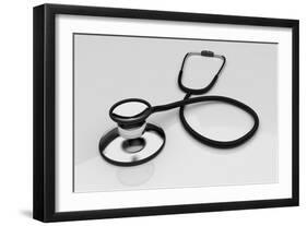 Image of Stethoscope-null-Framed Premium Giclee Print