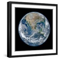 Image of the Earth Taken from NASA's Earth Observing Satellite, Suomi Npp-null-Framed Photo