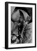 Image of the Head of the Outer Coffin of Tutankhamen, Ancient Egyptian Pharaoh-null-Framed Photographic Print