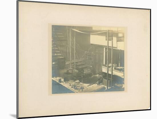 Image of the Stage, at the Royal Institution, Just Prior to Tesla Giving His Lecture in 1892-null-Mounted Giclee Print