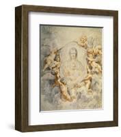 Image of the Virgin Portrayed with Angels-Peter Paul Rubens-Framed Art Print