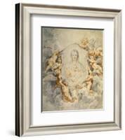 Image of the Virgin Portrayed with Angels-Peter Paul Rubens-Framed Art Print