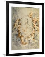 Image of the Virgin Portrayed with Angels-Peter Paul Rubens-Framed Art Print