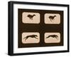 Image Sequence of Running Greyhounds, 'Animal Locomotion' Series, C.1881-Eadweard Muybridge-Framed Premium Giclee Print