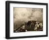 Image Taken in 2006 and Partially Toned, Dramatic Clouds Building Behind the Potala Palace, Tibet-Don Smith-Framed Photographic Print