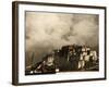 Image Taken in 2006 and Partially Toned, Dramatic Clouds Building Behind the Potala Palace, Tibet-Don Smith-Framed Photographic Print