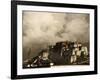 Image Taken in 2006 and Partially Toned, Dramatic Clouds Building Behind the Potala Palace, Tibet-Don Smith-Framed Photographic Print