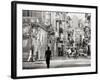 Image Taken with a Holga Medium Format 120 Film Toy Camera of View Along Busy Street, Havana, Cuba-Lee Frost-Framed Photographic Print